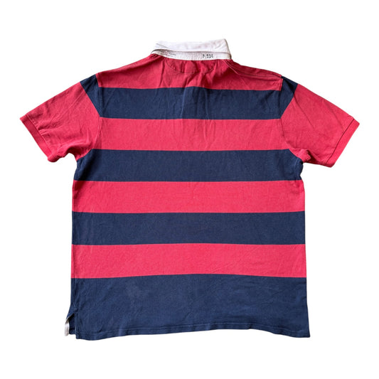 XXL Ralph Lauren Navy and Red Short Sleeved Rugby Shirt