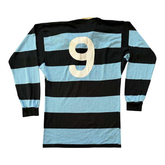 90's Medium O'Neills Shannon RFC Blue and Navy Rugby Shirt