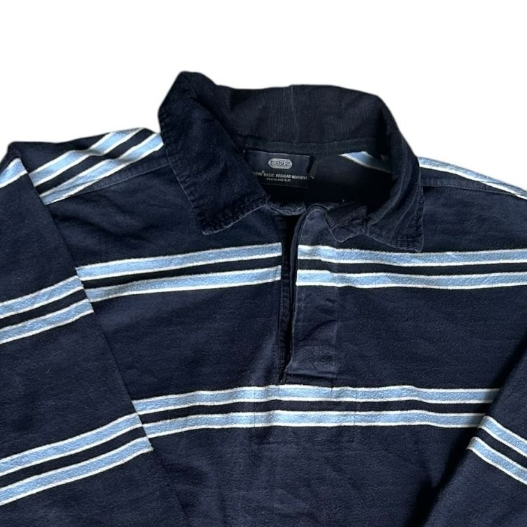 Medium BNZ Navy and Blue Rugby Shirt