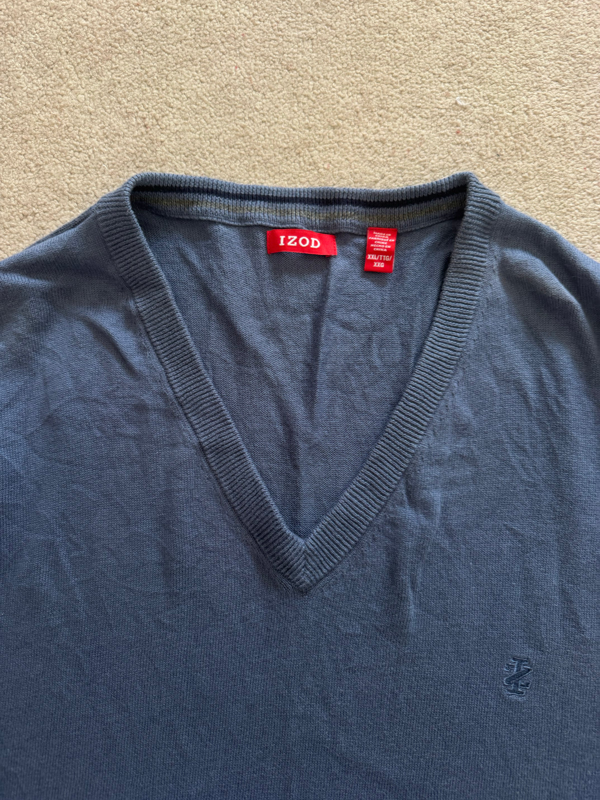 XXL Izod Navy Sweater Vest
