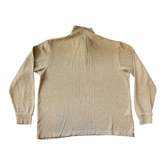 Large Chaps Speckled Beige 1/4 Zip