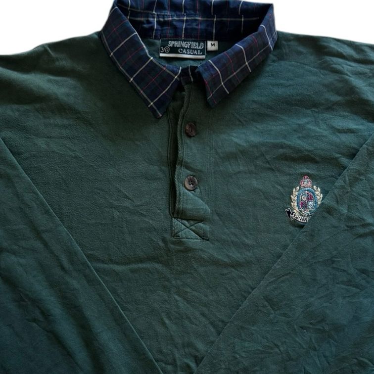 Medium Springfield Green Rugby Shirt