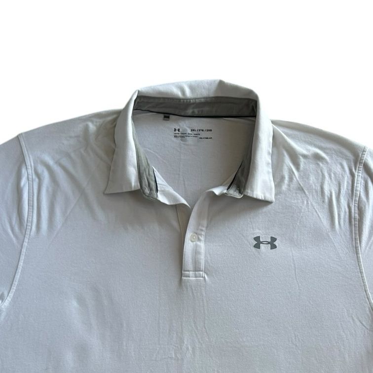 XXL Under Armour White Polo Shirt