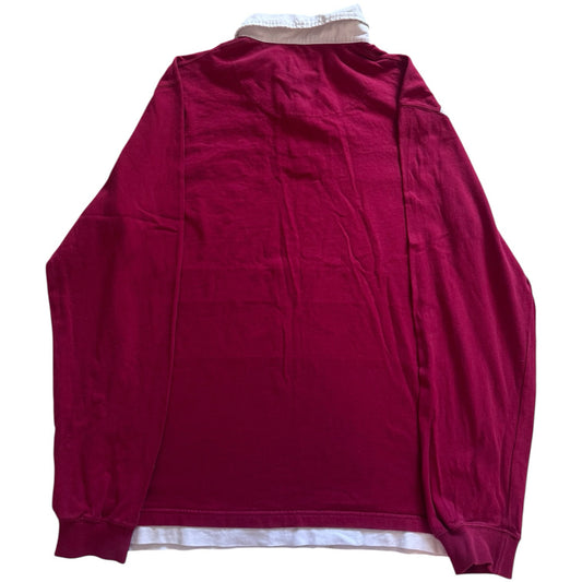 Medium Green Coast Red, White and Navy Rugby Shirt