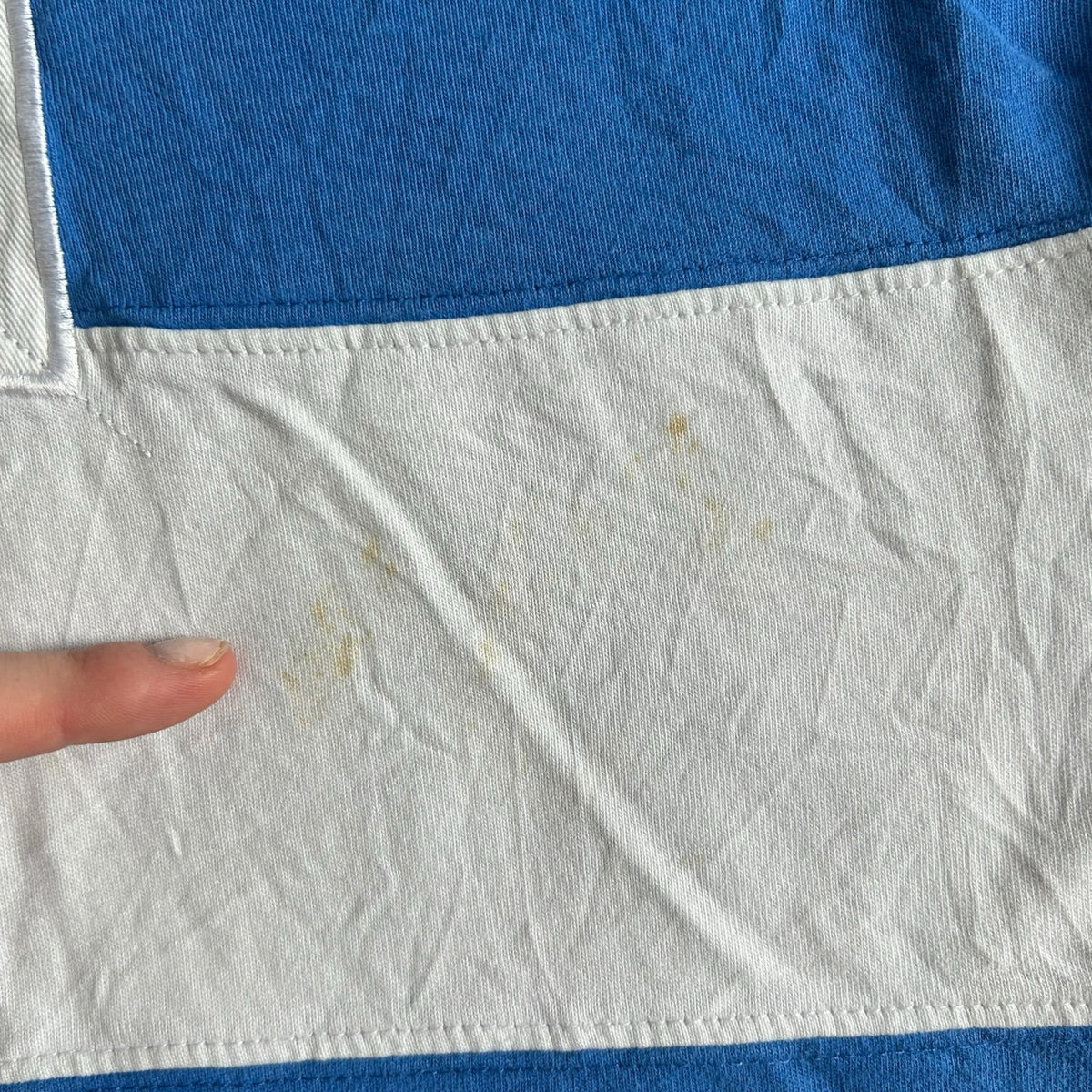 Extra large Ma Sport Blue and White Rugby Shirt