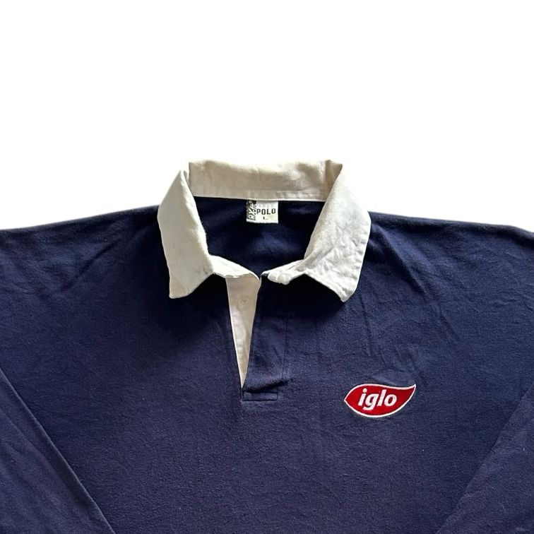 Large X-Fit Iglo Navy Rugby Shirt
