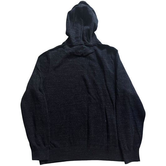 Large Gap Charcoal Black Waffle Knit Hoodie