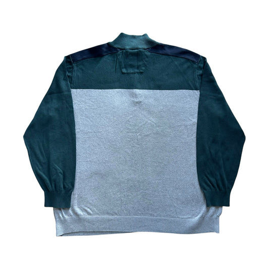 3XL Nautica Grey And Green 1/4 Zip