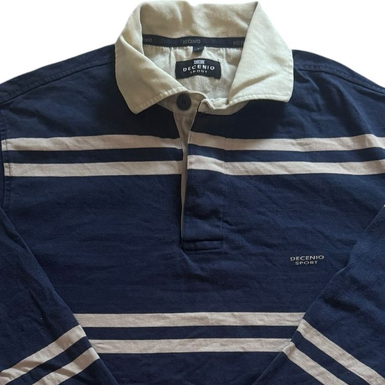 Small Decenio Navy and Beige Rugby Shirt