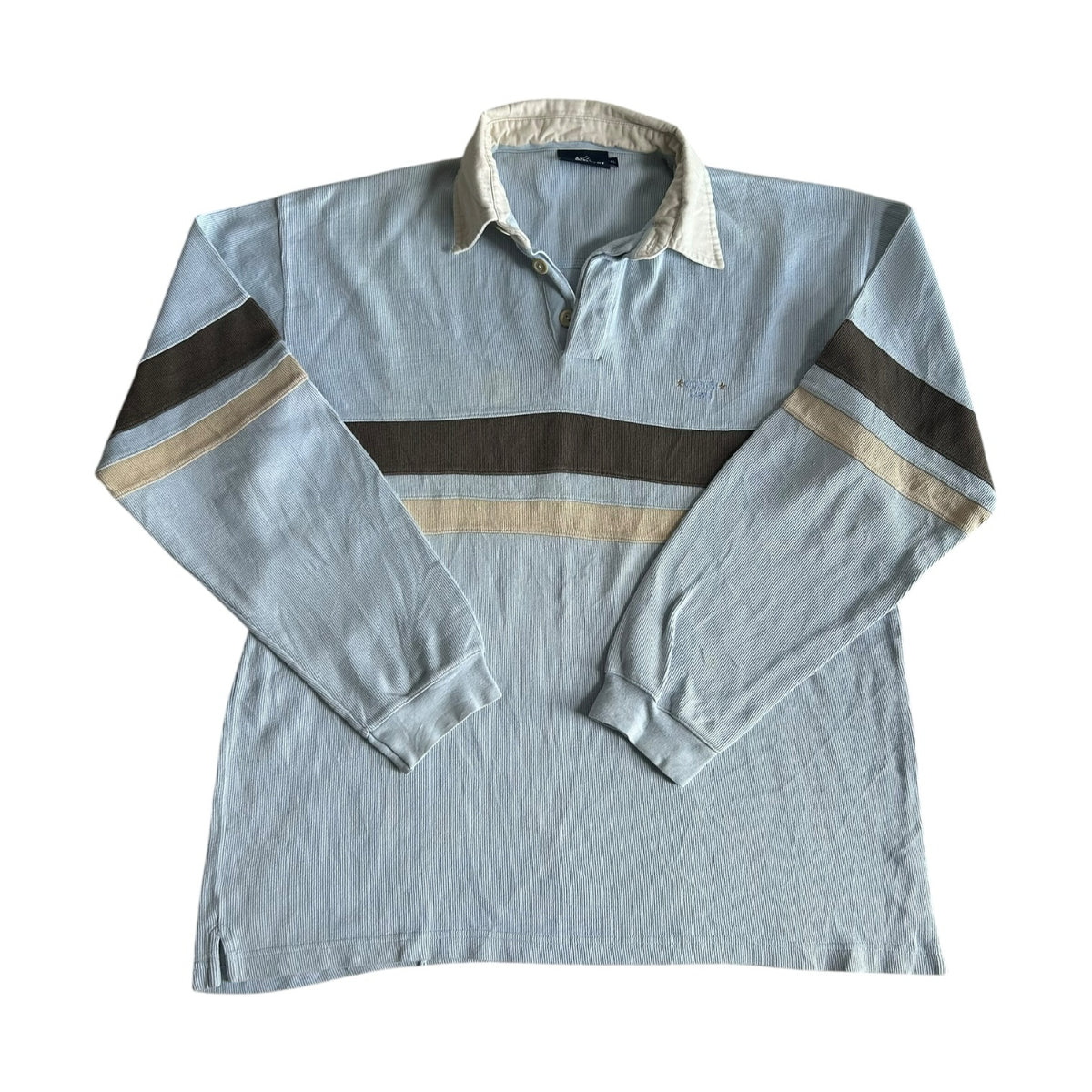 Extra large Old River Light Blue Rugby Shirt