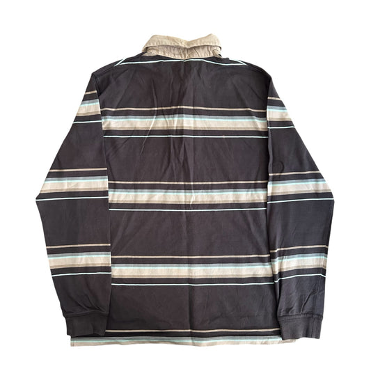 Medium Bluebear Beige and Faded Navy Rugby Shirt