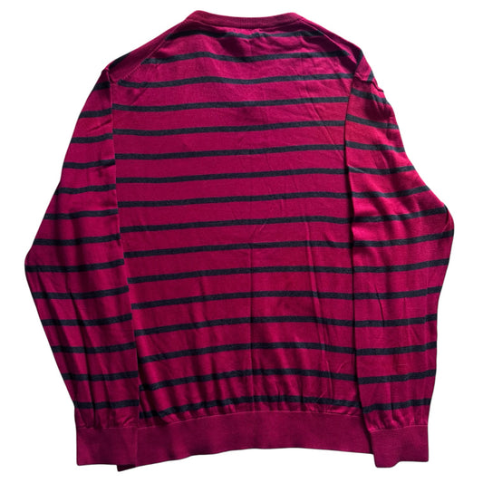 XXL Nautica Red and Grey V-Neck Sweatshirt