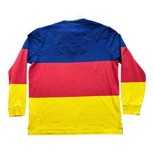 Large Ralph Lauren Expedition Colour Block Rugby Shirt