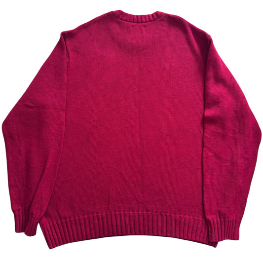 XXL Chaps Red Heavy Knit Jumper
