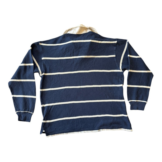 Large Gap Navy and White Rugby Shirt