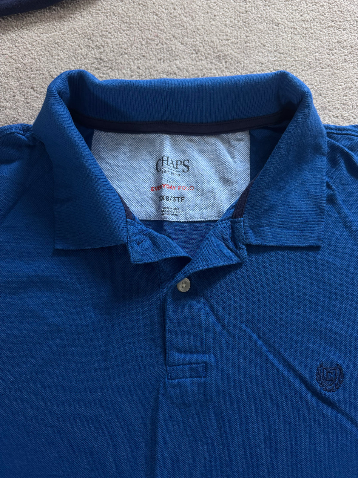 3XL Chaps Blue Polo Shirt
