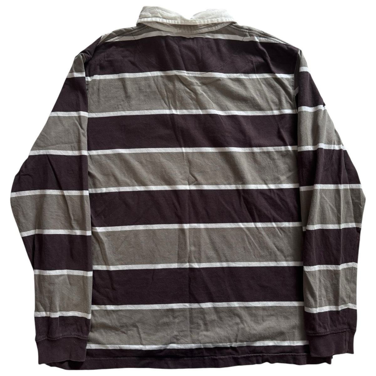 Medium TCM Brown Striped Rugby Shirt