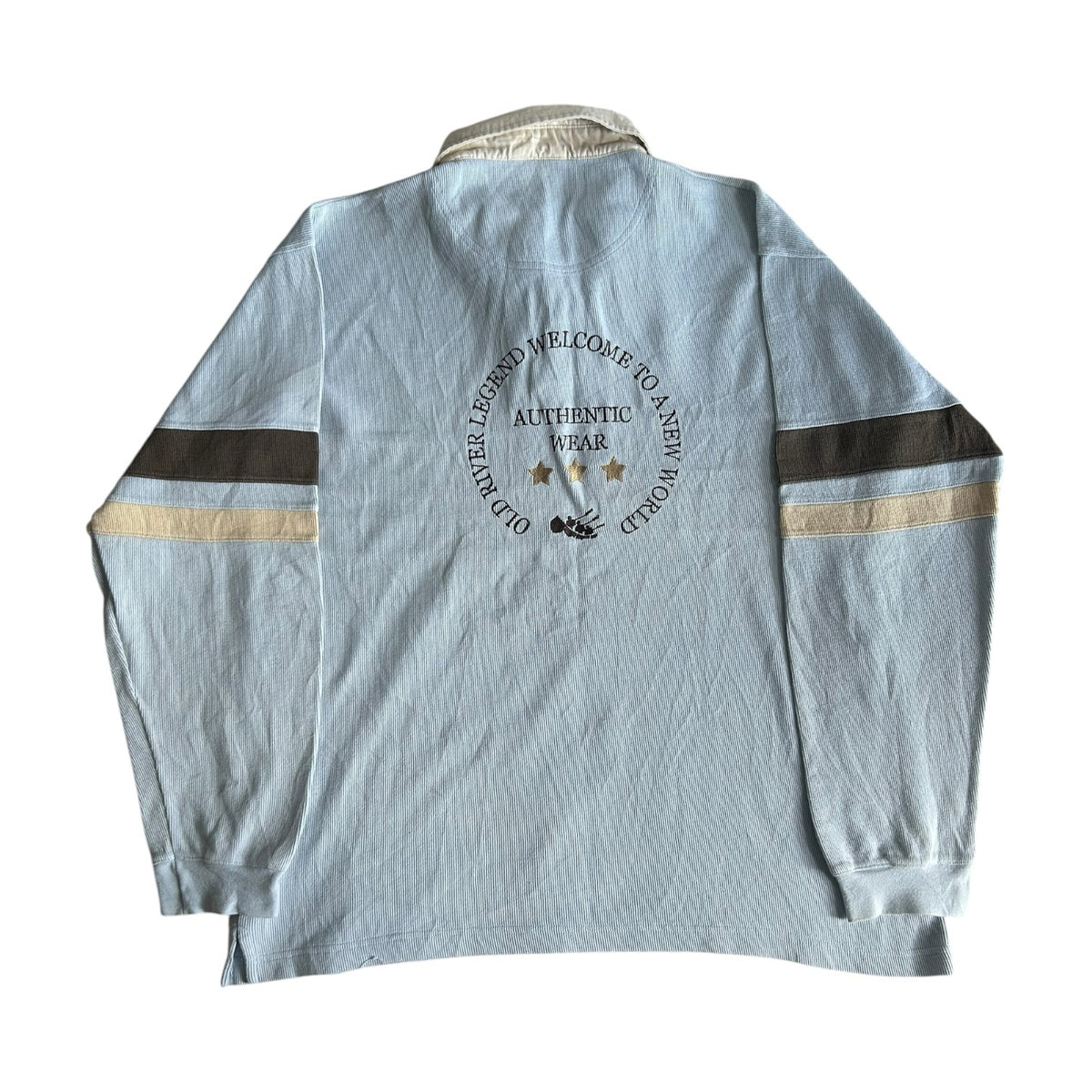 Extra large Old River Light Blue Rugby Shirt