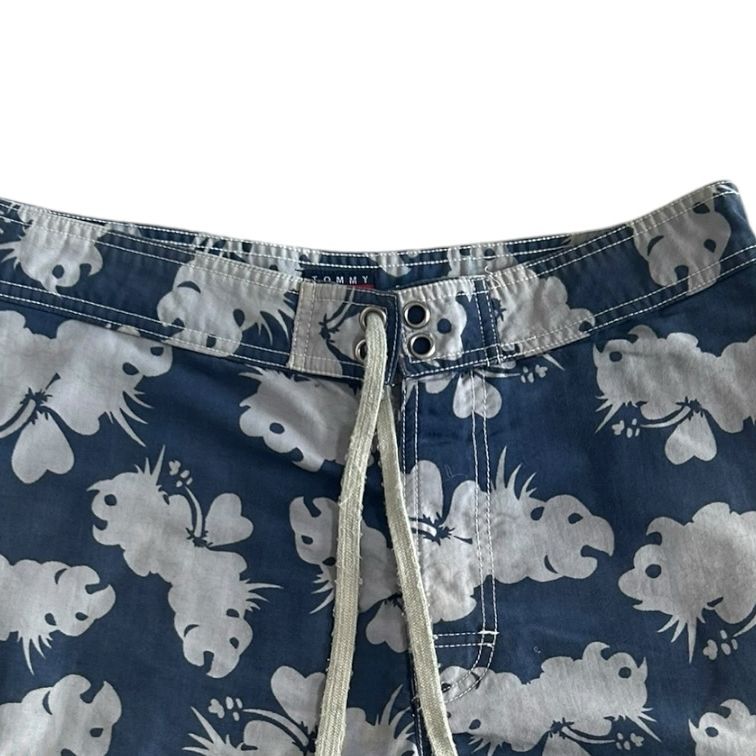 Medium Tommy Hilfiger Blue Patterned Board Shorts