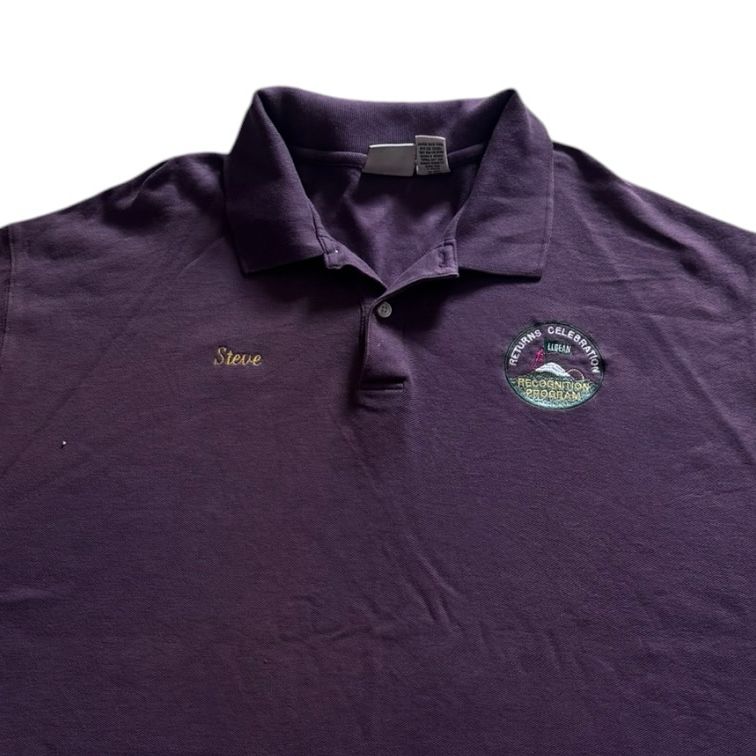 XXL L.L.bean Faded Purple Polo Shirt