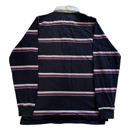 Medium SMF Sport Pink, Navy and White Rugby Shirt