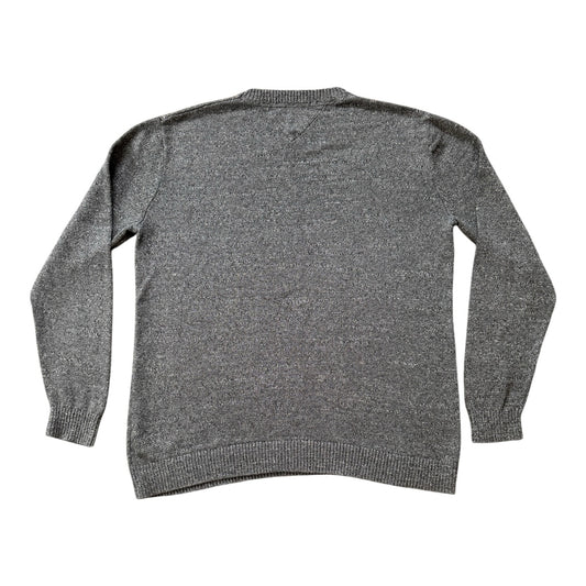 Extra large Tommy Hilfiger Speckled Grey Knitted Jumper