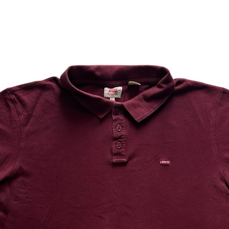 Large Levi's Burgundy Red Polo Shirt