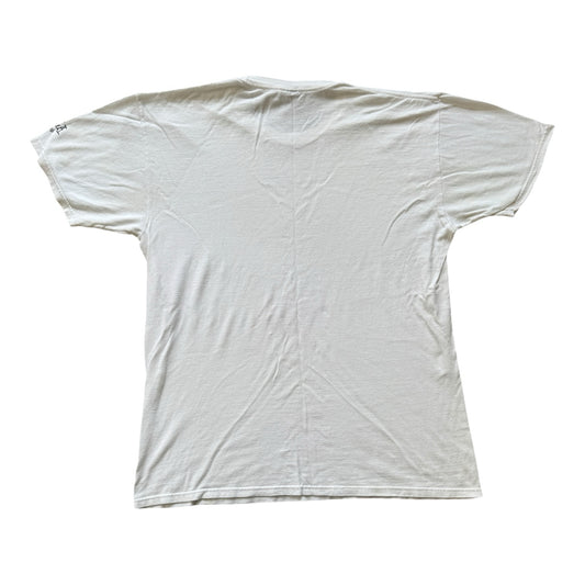 2000's Rare Large Stussy x J Dilla World Tour Donuts White T-Shirt - marked