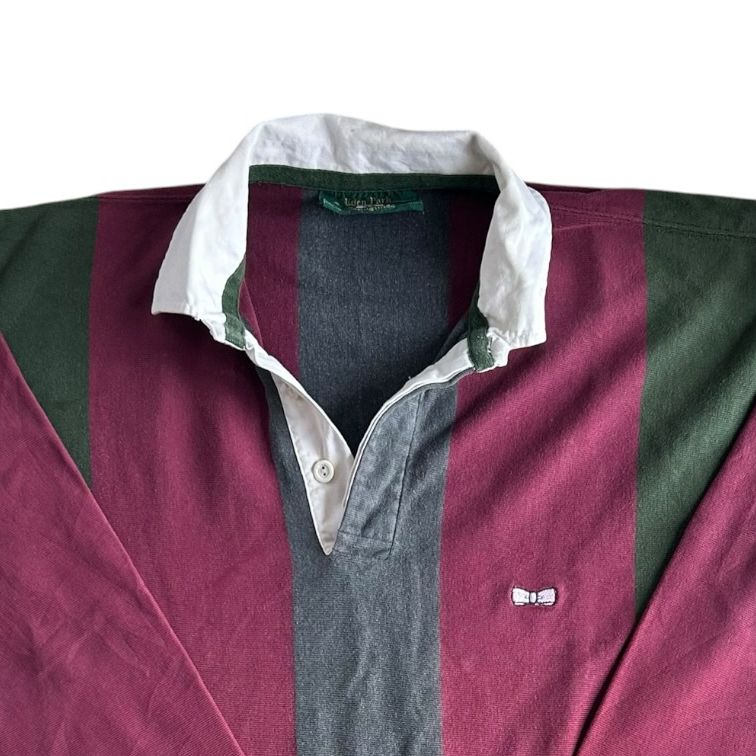 Large Eden Park Red, Green and Grey Rugby Shirt