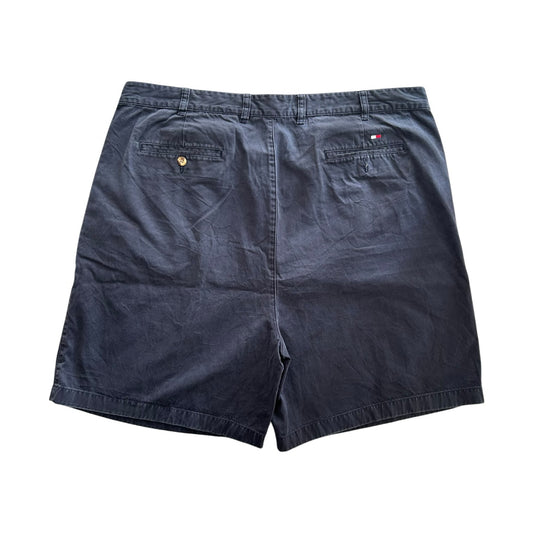 42" Tommy Hilfiger Navy Pleated Chino Shorts