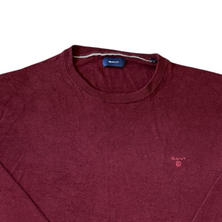 3XL Gant Red Thin Knitted Jumper