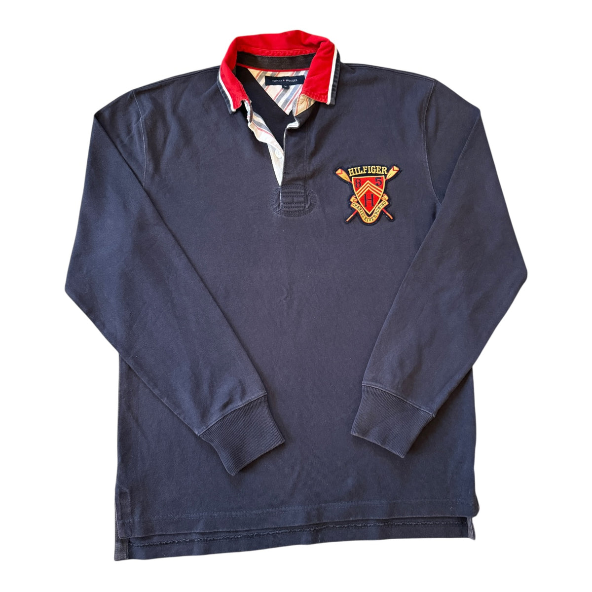 Medium Tommy Hilfiger Rowing Navy Rugby Shirt