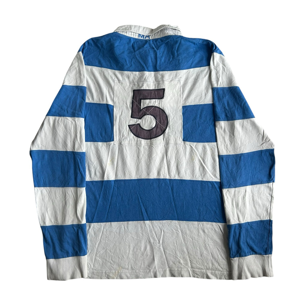 Extra large Ma Sport Blue and White Rugby Shirt