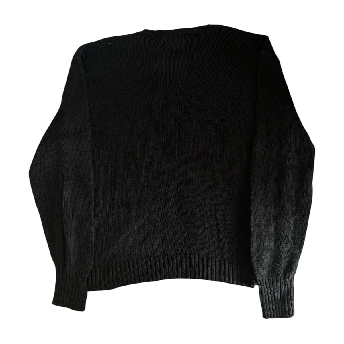XXL Ralph Lauren Black Knitted Crewneck Jumper