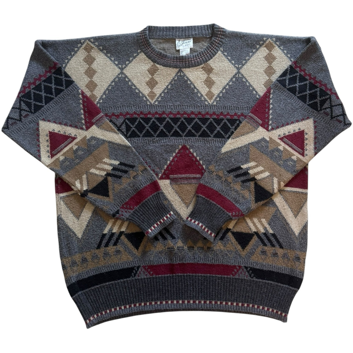 Extra large Florence Blue Funky Knit Jumper