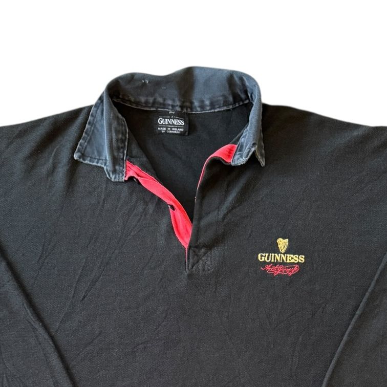 XXL Guinness Black Rugby Shirt