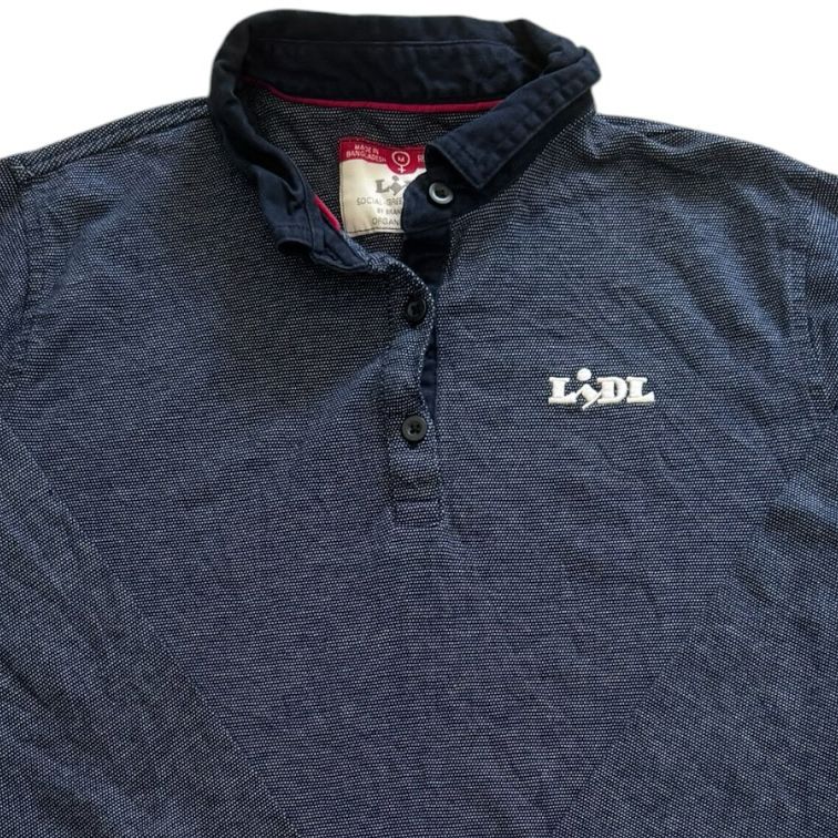 Medium Lidl Navy Rugby Shirt