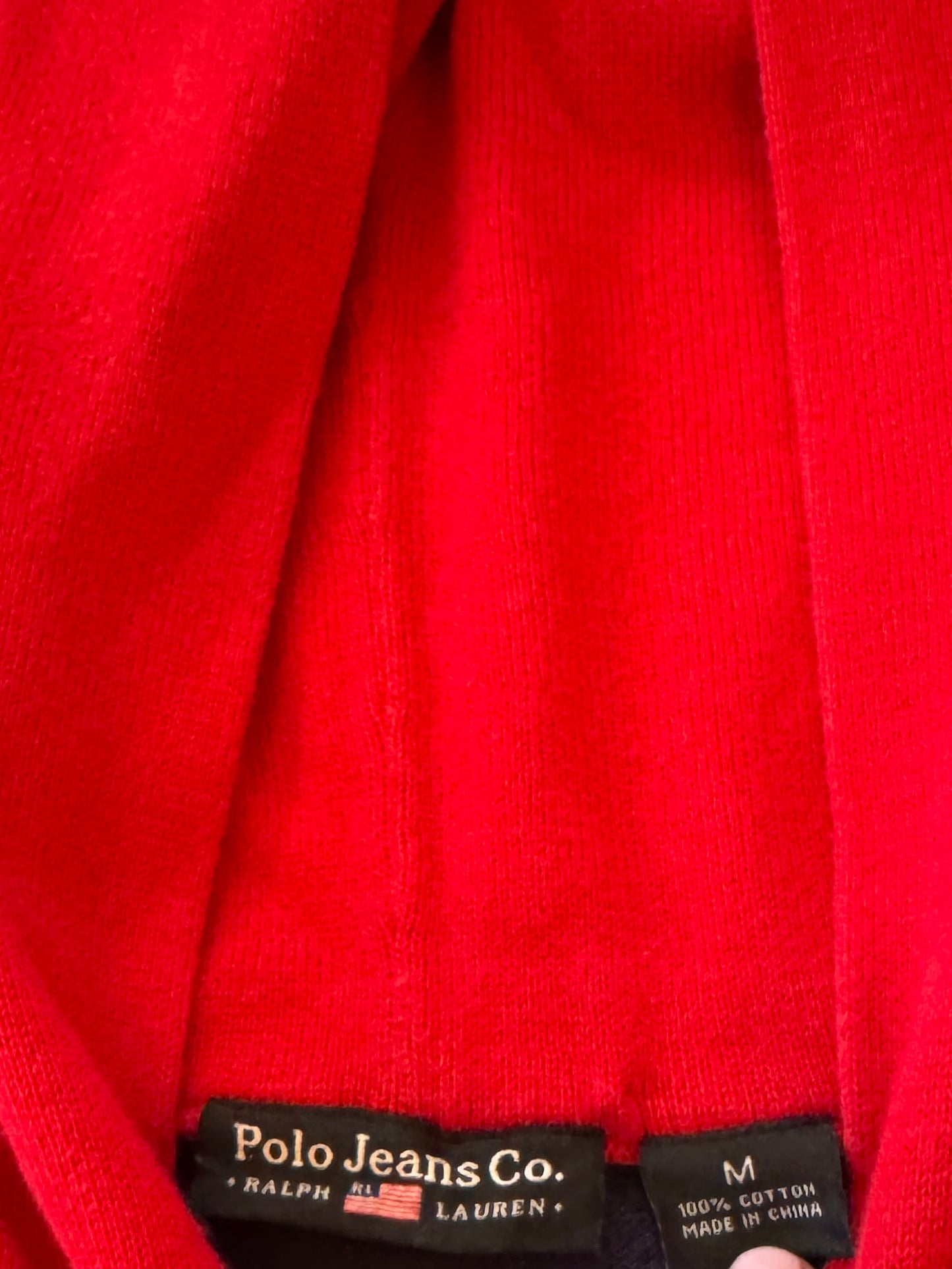 Woman's Medium Ralph Lauren Navy USA Flag Hoodie