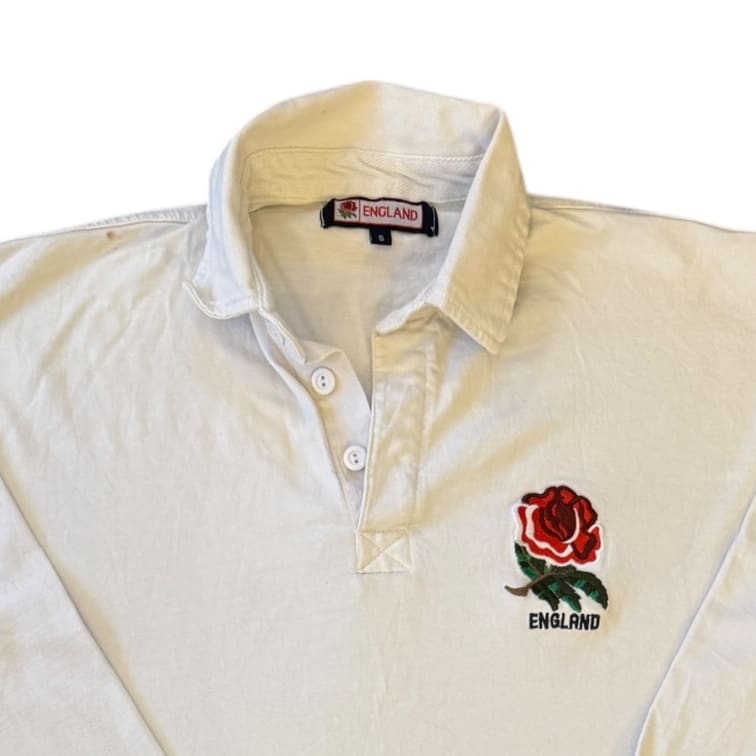 Small England White Rugby Shirt
