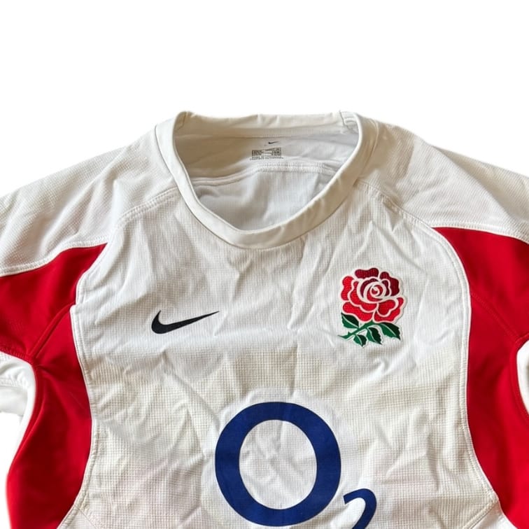 Extra large 2005/06 Nike England Player Issue White Rugby Shirt