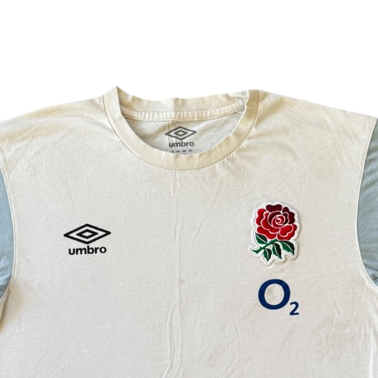 Small Umbro White England Rugby T-Shirt