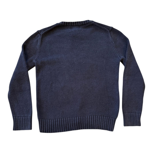 Aged 10-12 Ralph Lauren Navy Knitted Polo Bear Jumper
