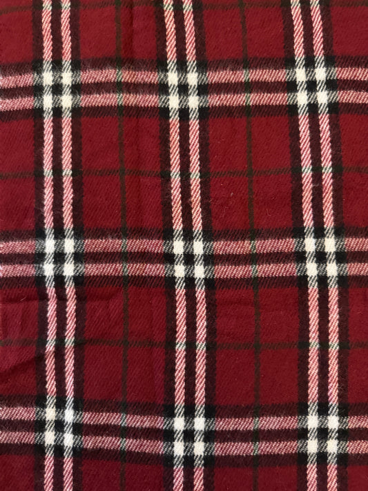 Burberry Red Lambswool Scarf