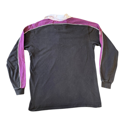 Large Cotton Oxford 1999/2000 Black Scotland Rugby Shirt