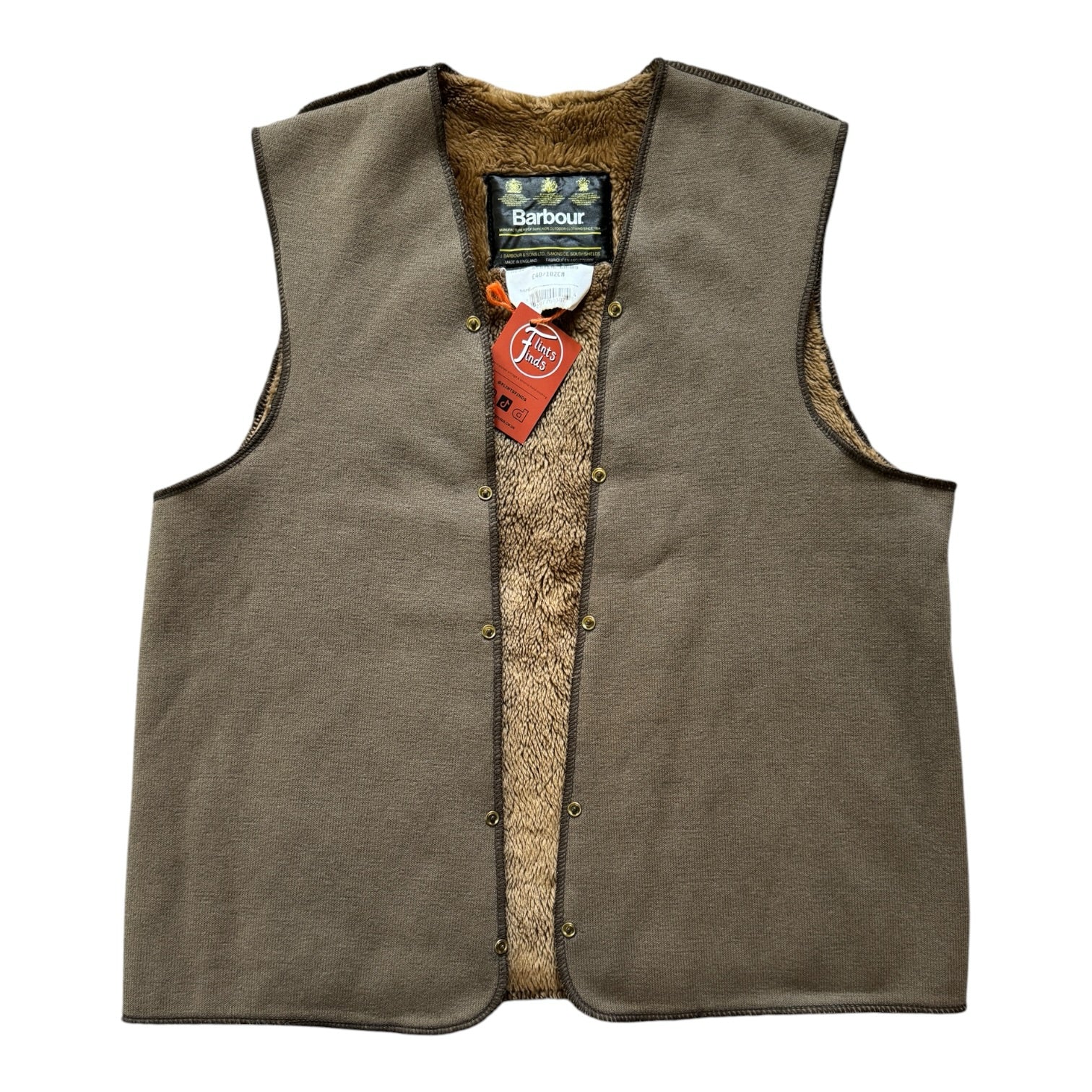 Medium C40/ 102cm Barbour Brown Acrylic Coat Lining