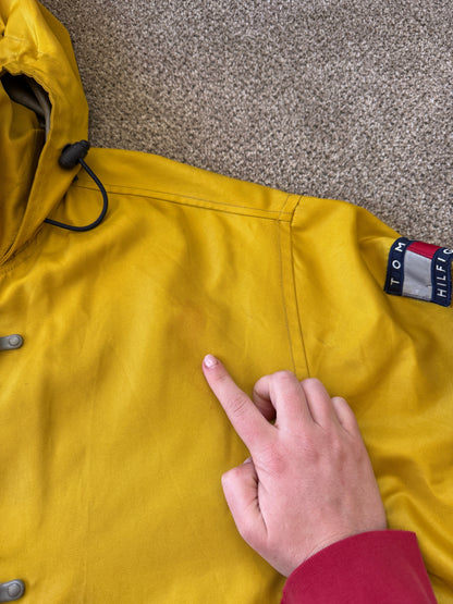 Large 90's Tommy Hilfiger Yellow Sailing Gear Jacket