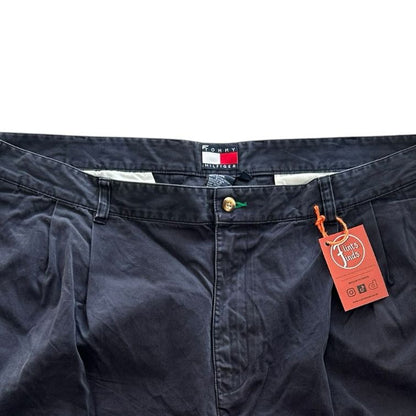 42" Tommy Hilfiger Navy Pleated Chino Shorts