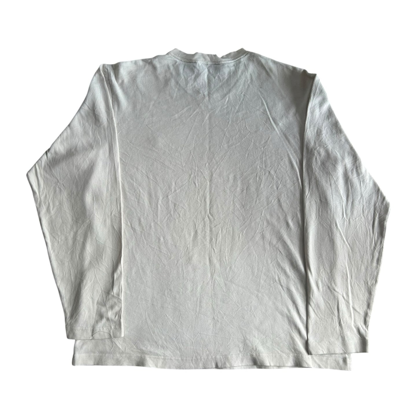 Medium Timberland White Thin V-Neck Sweatshirt