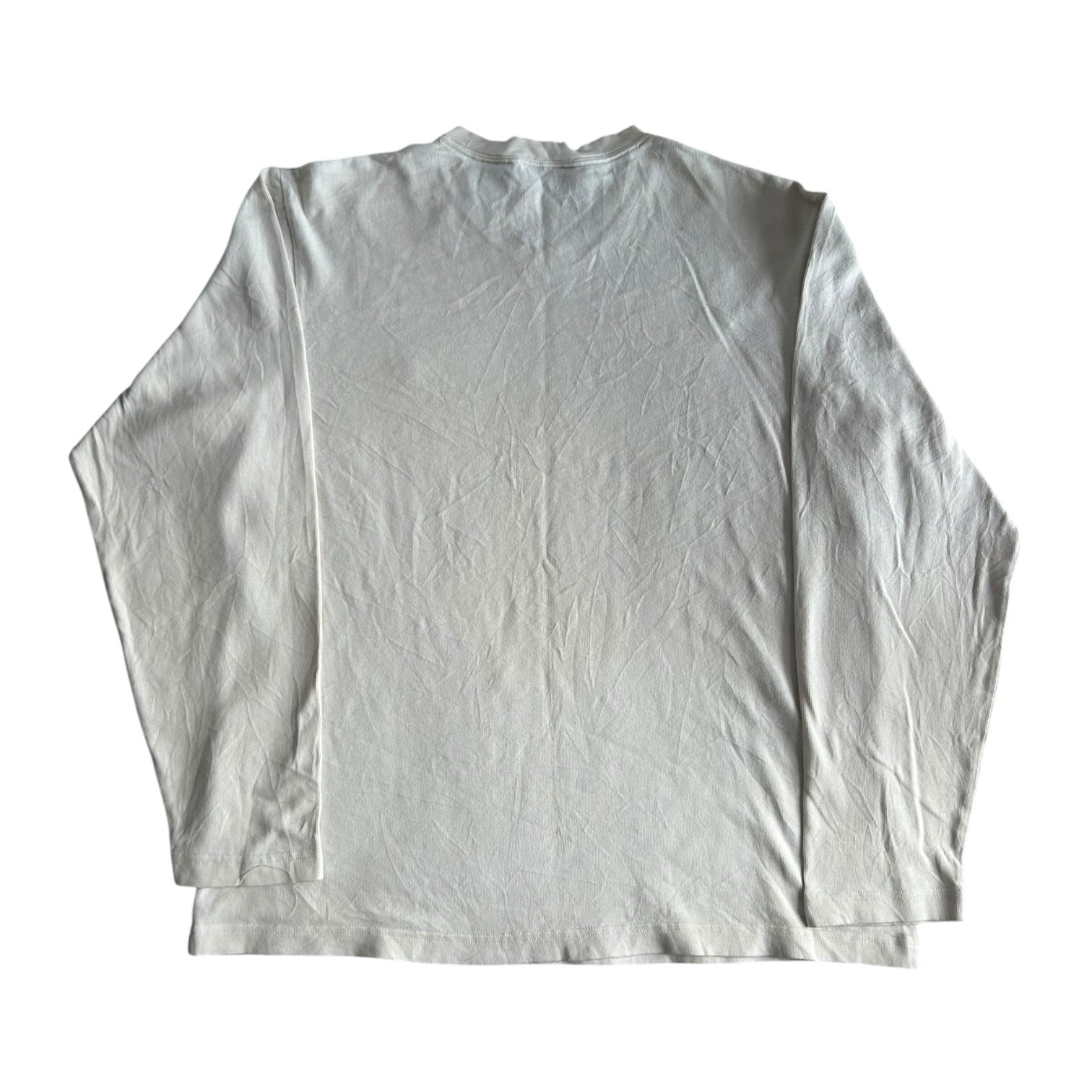 Medium Timberland White Thin V-Neck Sweatshirt