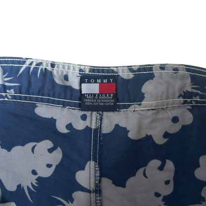Medium Tommy Hilfiger Blue Patterned Board Shorts